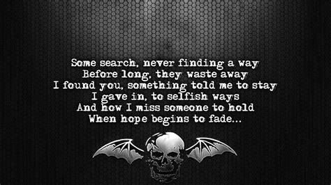 avenged fiction lyrics|avenged sevenfold meaning.